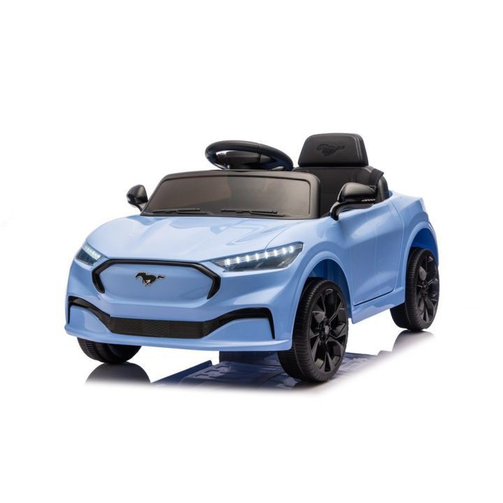 Elektrinis automobilis vaikams Ford Mustang Mach-E – pramogai ir nuotykiams lauke.