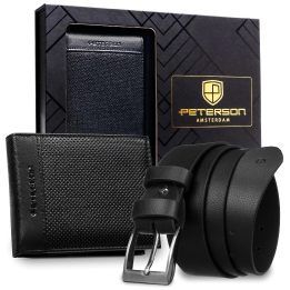 Dovanų rinkinys Peterson su odiniais aksesuarais – praktiškai elegantiškai dovanai.