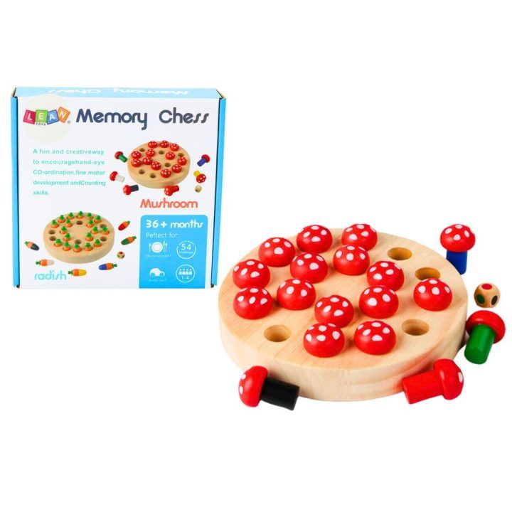 Stalo žaidimas medinis Family Memory Game – smagiam atminčiai ir bendram laikui.