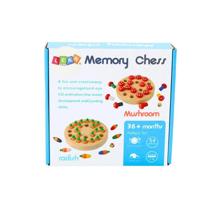 Stalo žaidimas medinis Family Memory Game – smagiam atminčiai ir bendram laikui.