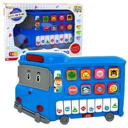 Elektrinis pianinas vaikams autobuso formos – žaidimams ir muzikiniam lavinimui.