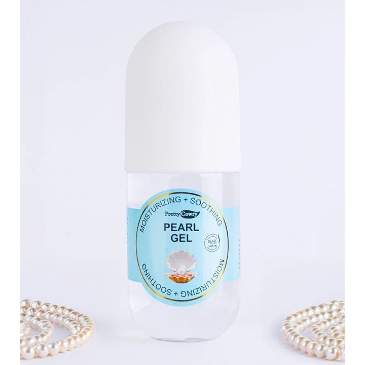 Veido gelis drėkinamasis PEARL GEL Pretty Cowry – gaiviam ir švelniam odos pojūčiui kasdien.