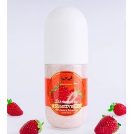 Peelingas veidui ir kūnui braškių aromato Pretty Cowry – gaivai ir švelnumui odos priežiūroje.
