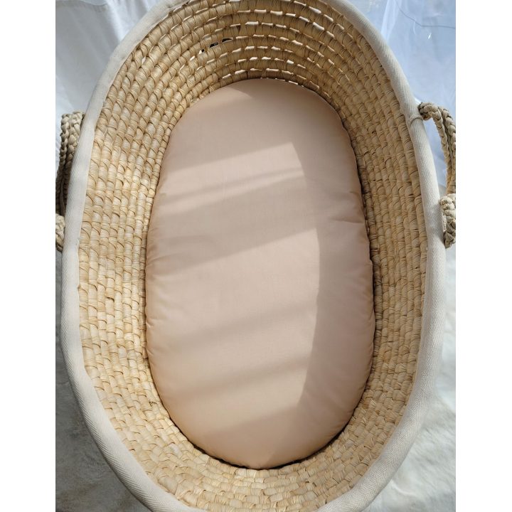 Paklodė medvilninė lopšio čiužiniui 75×35 cm – švelniam kūdikio poilsiui.