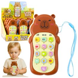 Žaislinis telefonas su garsais ir melodijomis Capybara – smagiam mokymuisi žaidžiant.