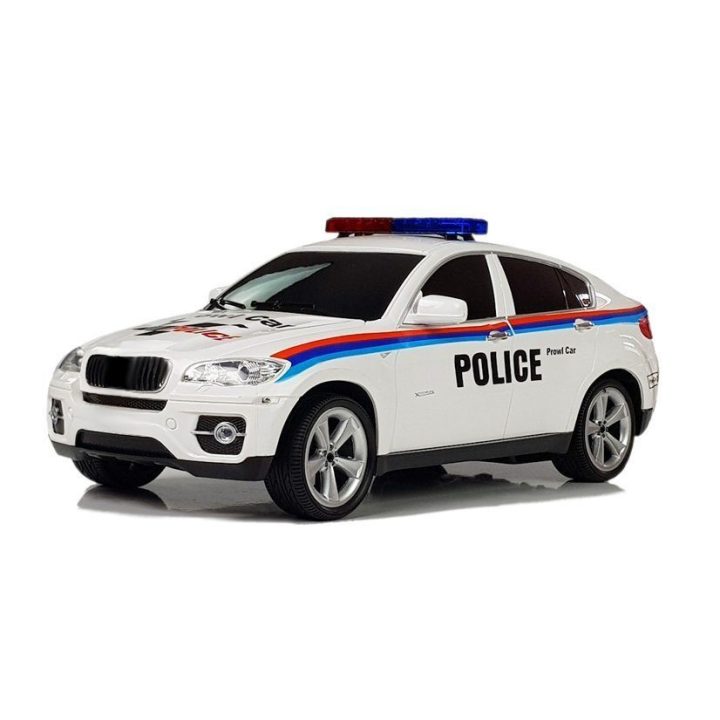 Žaislinis automobilis policijos nuotolinio valdymo kupė – aktyviam žaidimui namuose ir lauke.