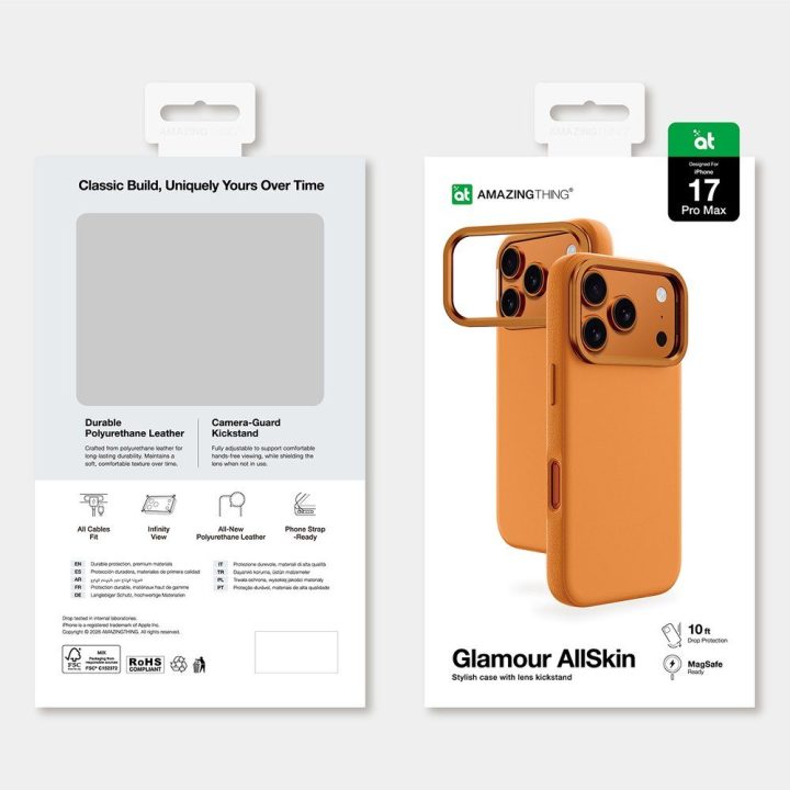 Dėklas iPhone 17 Pro Max Glamor 3 Lens AmazingThing – patikimai apsaugai kasdien.