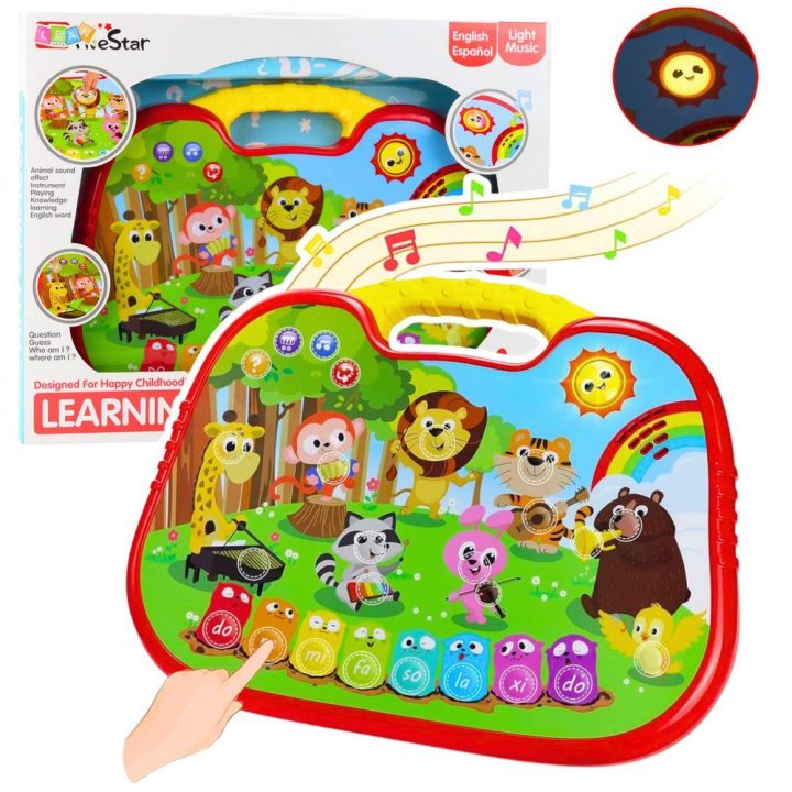 Interaktyvi edukacinė lenta Animal World Instruments Piano – žaismingam mokymuisi namuose.