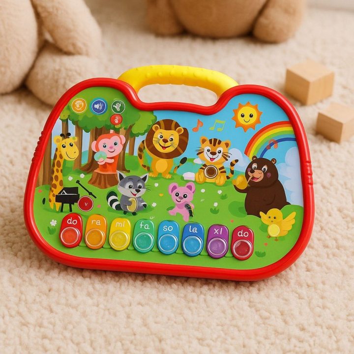 Interaktyvi edukacinė lenta Animal World Instruments Piano – žaismingam mokymuisi namuose.