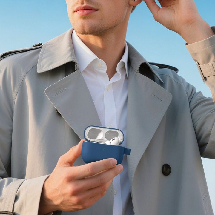 Dėklas AirPods Pro 3 mėlynas AmazingThing Glamour – stilingai apsaugai kasdien.