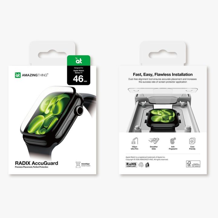 Apsauginė plėvelė Apple Watch Series 11 46 mm AmazingThing – ekranui be įbrėžimų.