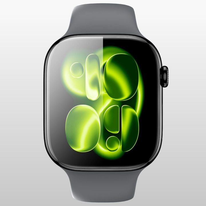 Apsauginė plėvelė Apple Watch Series 11 42 mm AmazingThing Radix – ekranui nuo įbrėžimų.