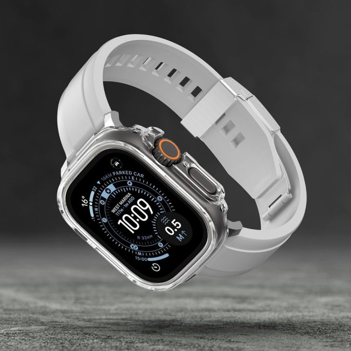 Dėklas Apple Watch Ultra 3 49 mm skaidrus AmazingThing – patikimai apsaugai kasdien.