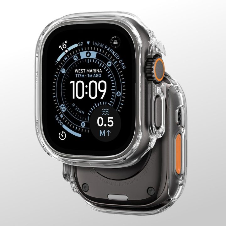 Dėklas Apple Watch Ultra 3 49 mm skaidrus AmazingThing – patikimai apsaugai kasdien.