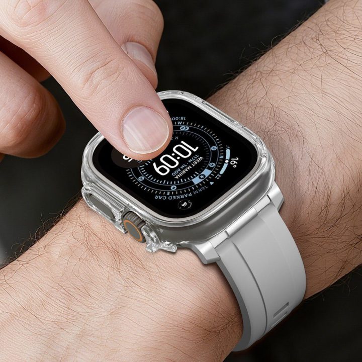 Dėklas Apple Watch Ultra 3 49 mm skaidrus AmazingThing – patikimai apsaugai kasdien.