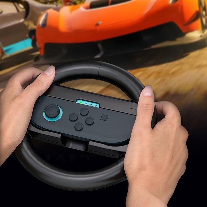 Vairas Nintendo Switch 2 Joy-Con valdikliams juodas – lenktynių patirčiai žaidimuose.