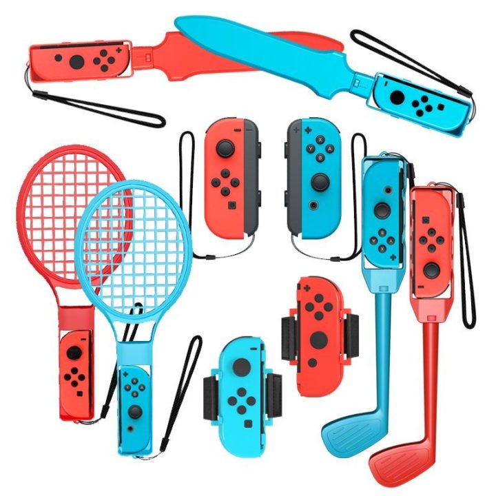 Priedų rinkinys Nintendo Switch Sports 10-in-1 – smagiam šeimos žaidimui namuose.