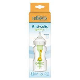 Buteliukas 270 ml su žinduku nuo 3 mėn. Dr. Brown's – patogiam maitinimui kasdien.