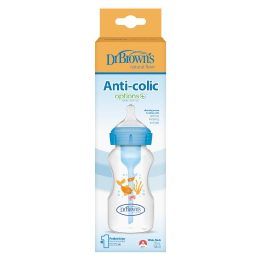 Buteliukas plati kakleliu 270 ml Options+ Dr. Browns – patogiam maitinimui kasdien.