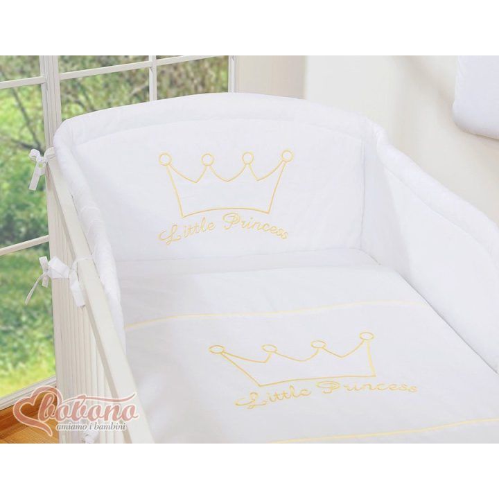 Patalynės komplektas 2 dalių Little Prince/Princess baltas – saldžiam kūdikio miegui.