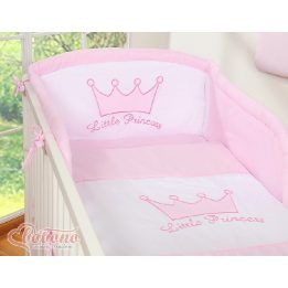 Patalynės komplektas rožinis Little Prince/Princess – saldžiam ir jaukiam miegui.