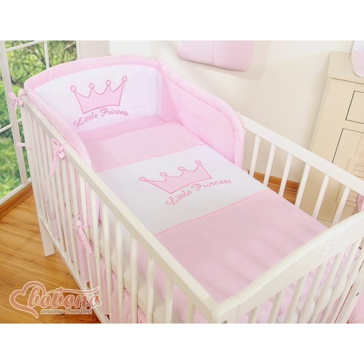 Patalynės komplektas rožinis Little Prince/Princess – saldžiam ir jaukiam miegui.