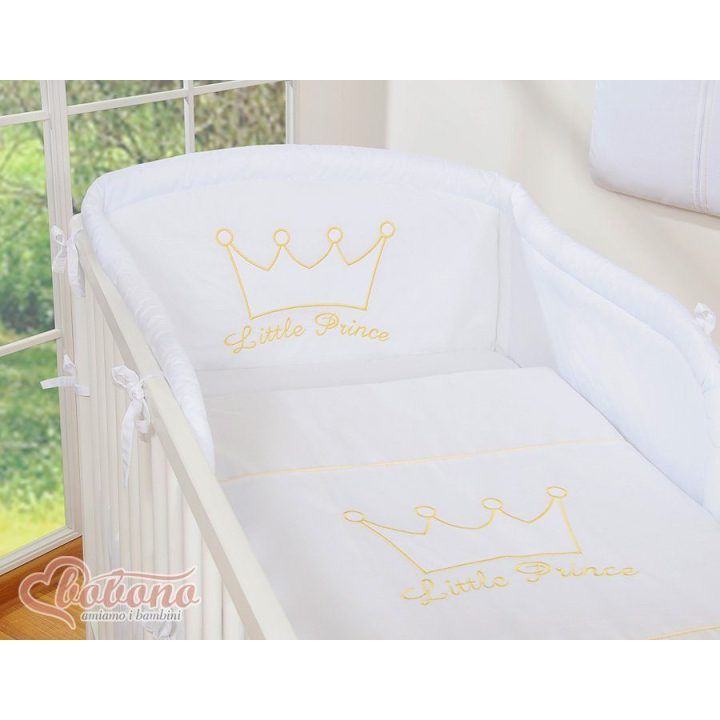Patalynės komplektas 3 dalių baltas Little Prince/Princess – saldžiam ir ramiam miegui.