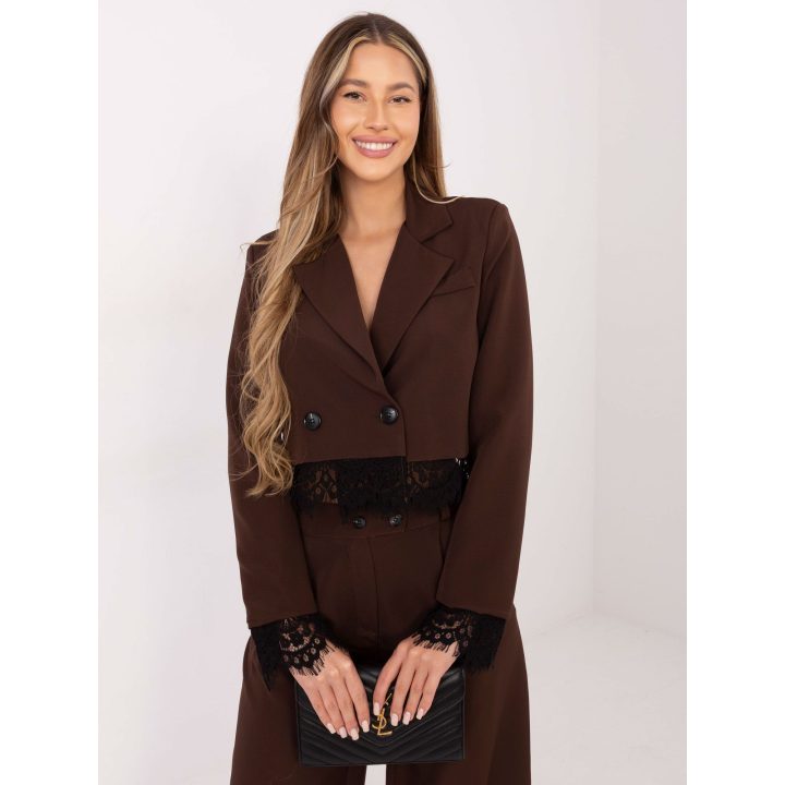 Švarkelis rudos spalvos IT MA FL9972 – stiliui ir komfortui kasdien.