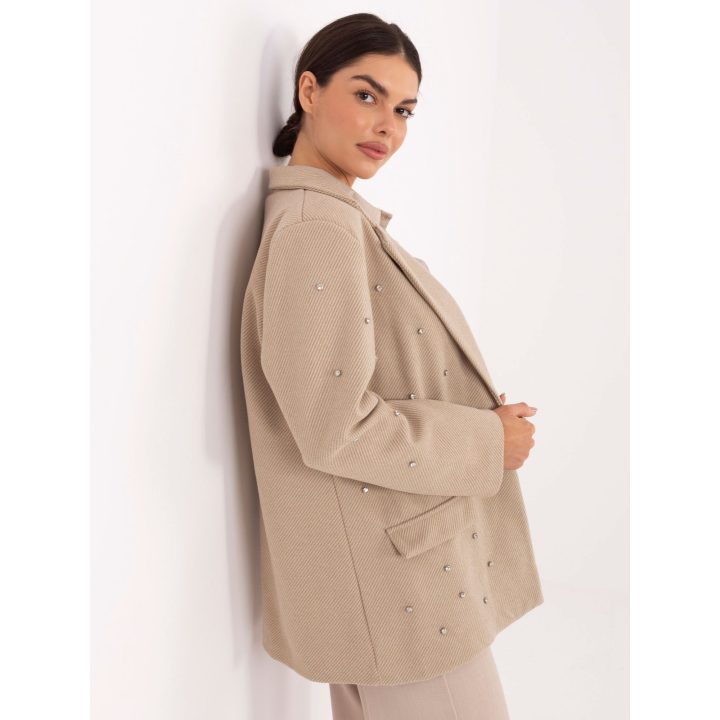 Švarkelis smėlio spalvos ITMA – stiliui ir komfortui kasdien.
