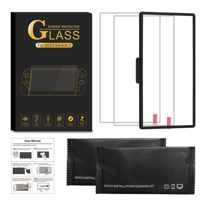 Grūdintas stiklas Nintendo Switch 2 – ekrano apsaugai ir aiškumui kasdien.