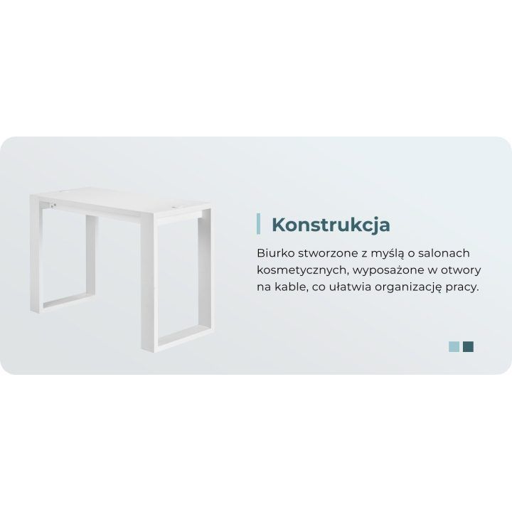 Tualetinis staliukas baltas G031 – patogiai grožio rutinai kasdien.