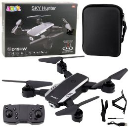 Dronas D19HW su Wi-Fi kamera Sky Hunter – skrydžio įspūdžiams ir valdymui telefonu.