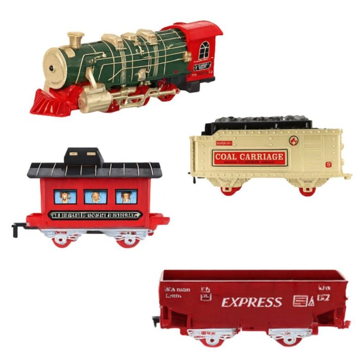 Elektrinis traukinys Classic Train su šviesomis ir garais – žaismingam nuotykiui namuose.