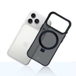iPhone 17 Pro telefono dėklas juodas Smoke Case