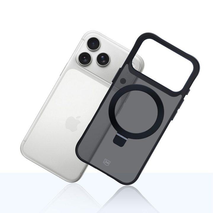 iPhone 17 Pro telefono dėklas juodas Smoke Case