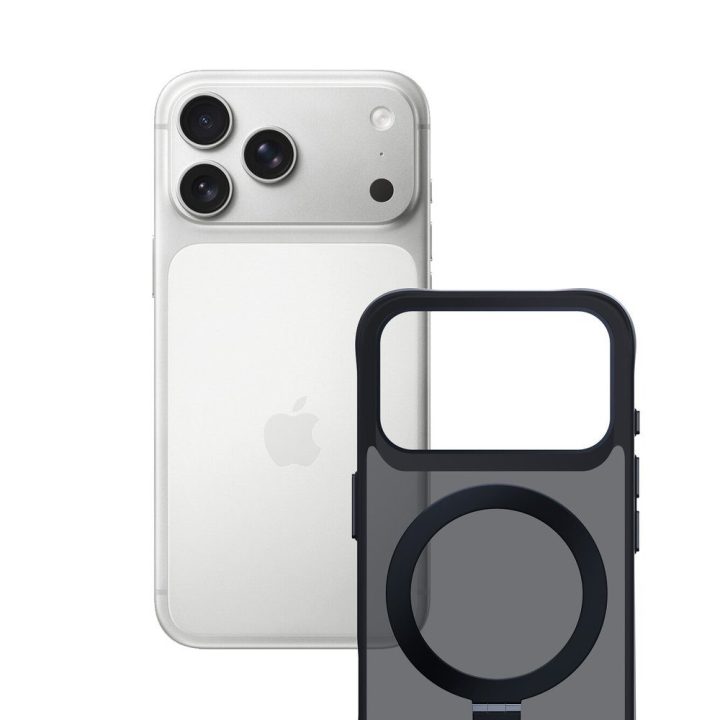 iPhone 17 Pro telefono dėklas juodas Smoke Case