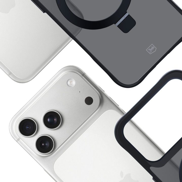 iPhone 17 Pro telefono dėklas juodas Smoke Case