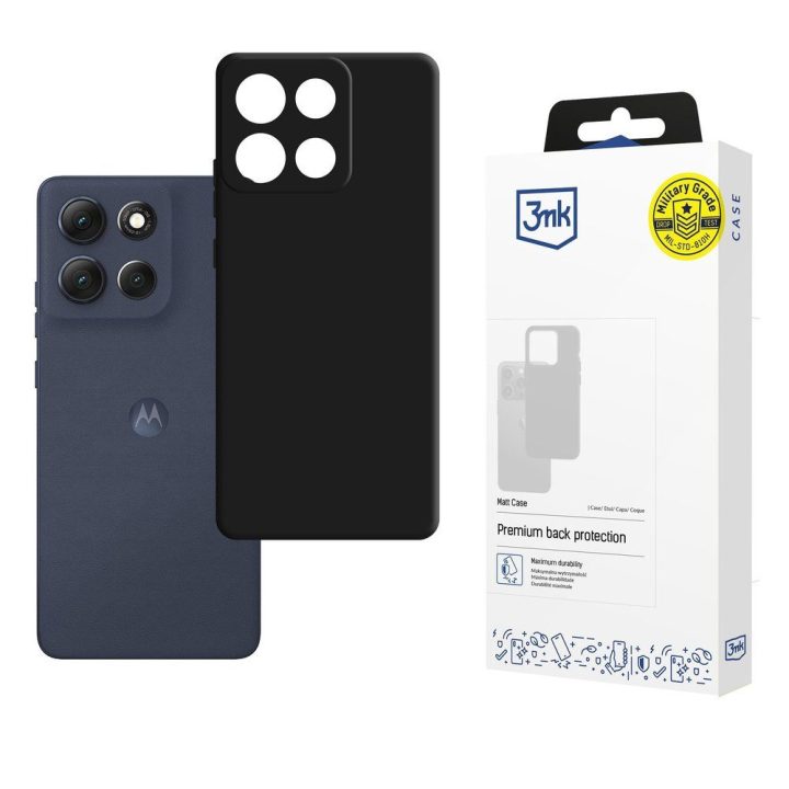 Telefono dėklas juodas Motorola Moto G86 Matt Case