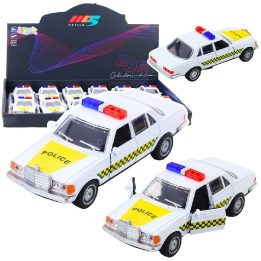 Žaislinė mašinėlė policijos metalinė balta 1:32 Metal Drive