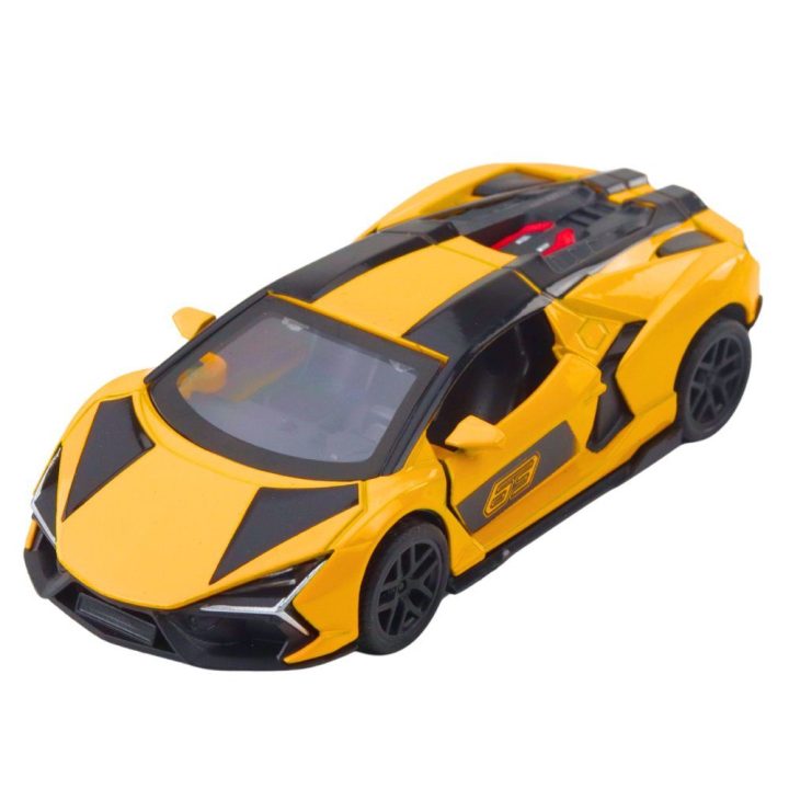 Žaislinis automobilis sportinis metalinis geltonas 1:32