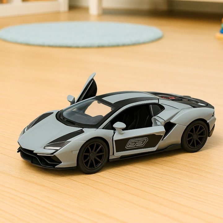 Žaislinė sportinė mašinėlė metalinė pilka 1:32 Race Drive