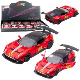 Automobilio sportinis metalinis atidaromomis durimis raudonas 1:32