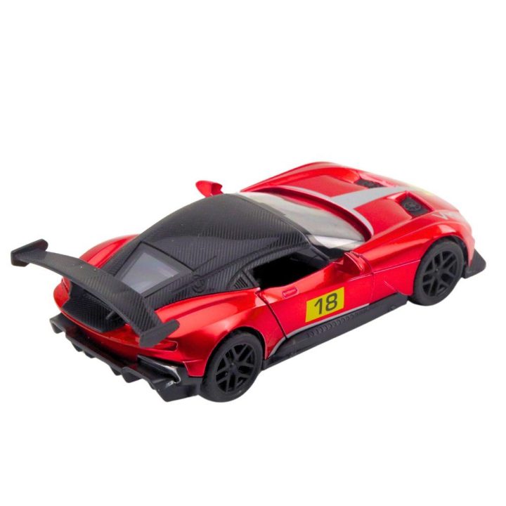 Automobilio sportinis metalinis atidaromomis durimis raudonas 1:32
