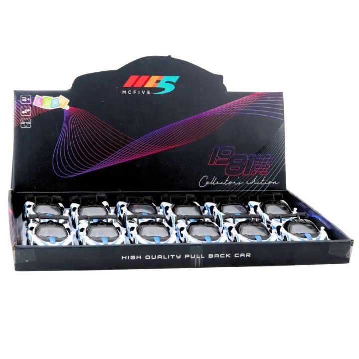 Žaislinis automobilis sportinis baltas 1:32 Metal Drive