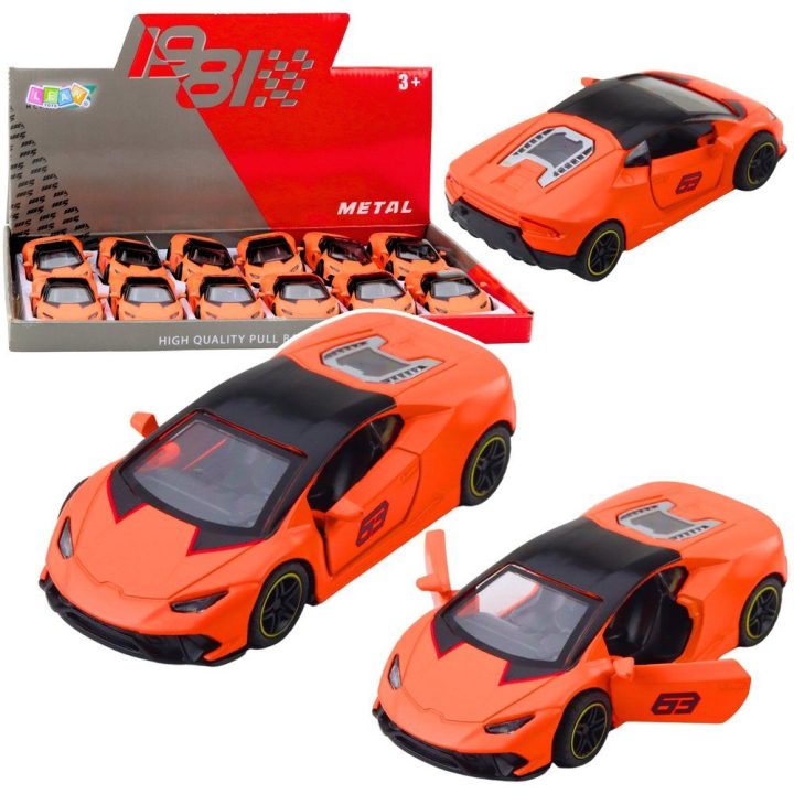 Žaislinis automobilis metalinis oranžinis 1:43 Welly
