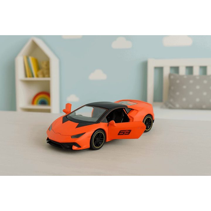 Žaislinis automobilis metalinis oranžinis 1:43 Welly