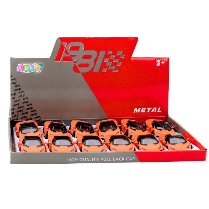 Žaislinis automobilis metalinis oranžinis 1:43 Welly