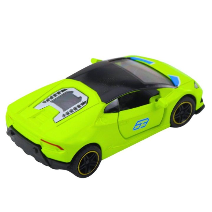 Žaislinis automobilis metalinis 1:43 neoninės žalios spalvos