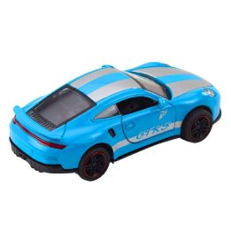 Žaislinis automobilis mėlynas su atidaromomis durelėmis 1:43 GTRS
