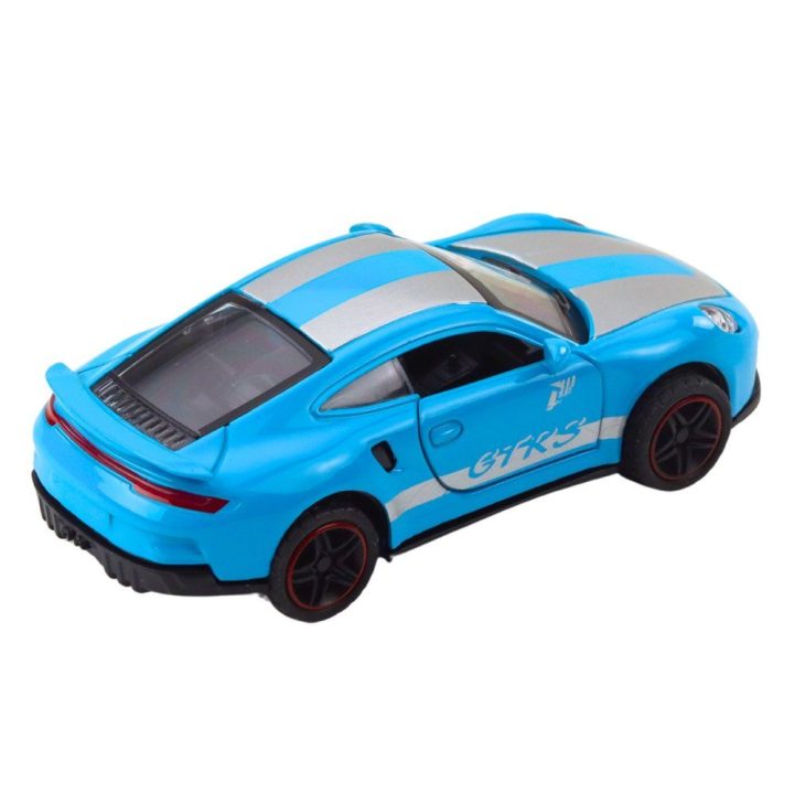 Žaislinis automobilis mėlynas su atidaromomis durelėmis 1:43 GTRS